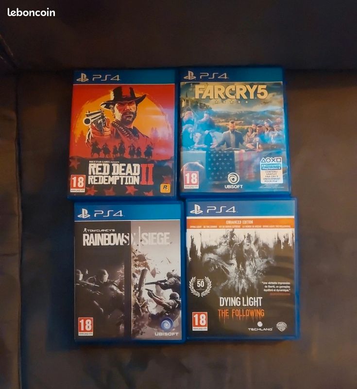 Lot de 4 jeux PlayStation 4 (image 1)