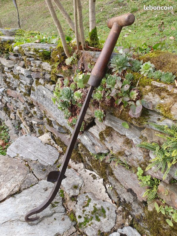 N° 22 OLD tool, OUTIL ANCIEN, PAROIR A Talonnière DE SABOTIER FORGÉ XIXe EUR 80,00 - FR