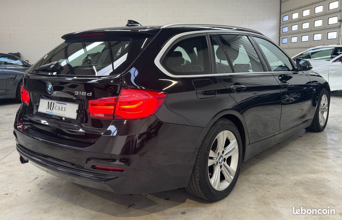 Bmw Série 3 Touring (F31) LCI 316d 116ch Sport Line BVA8 / HUD / Hayon Élec / Caméra / Suivi Complet (image 5)