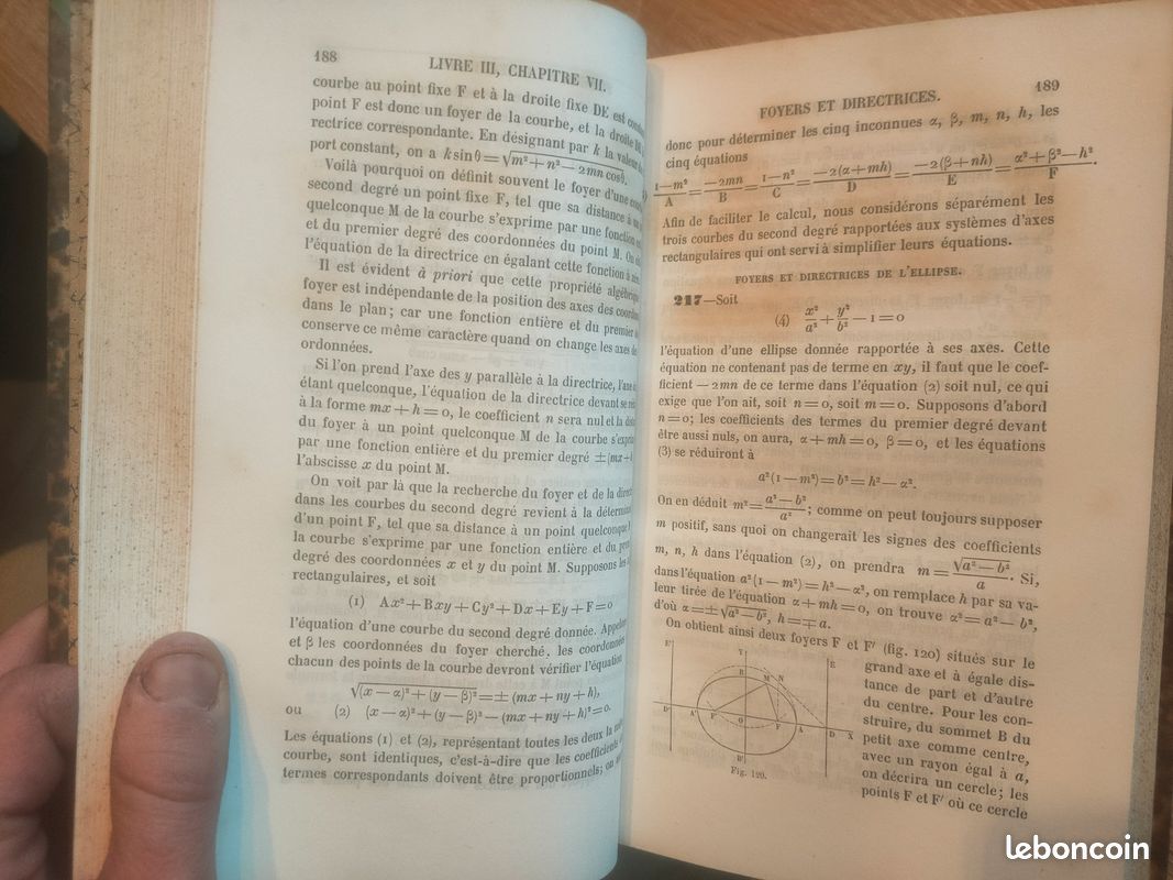 E46 – Leçons de Géométrie Analytique – Briot & Bouquet – Dezobry, Tandou et Cie (image 4)
