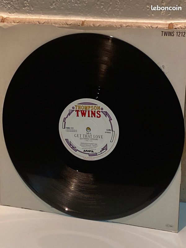 Disque vinyle maxi, 45, tours de Thompson Twins - get That Love (image 4)