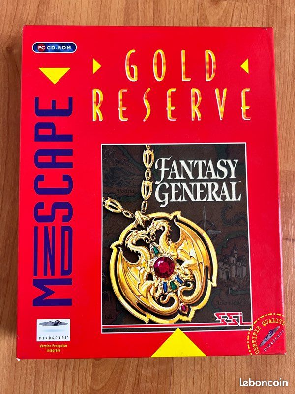 Jeu PC Fantasy General (Gold Reserve) - Big Box Française Avec Notice - Bon état