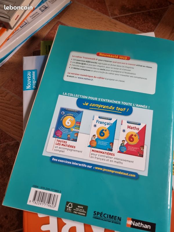 Le cahier transmettre 6eme édition nathan 2013 (image 2)