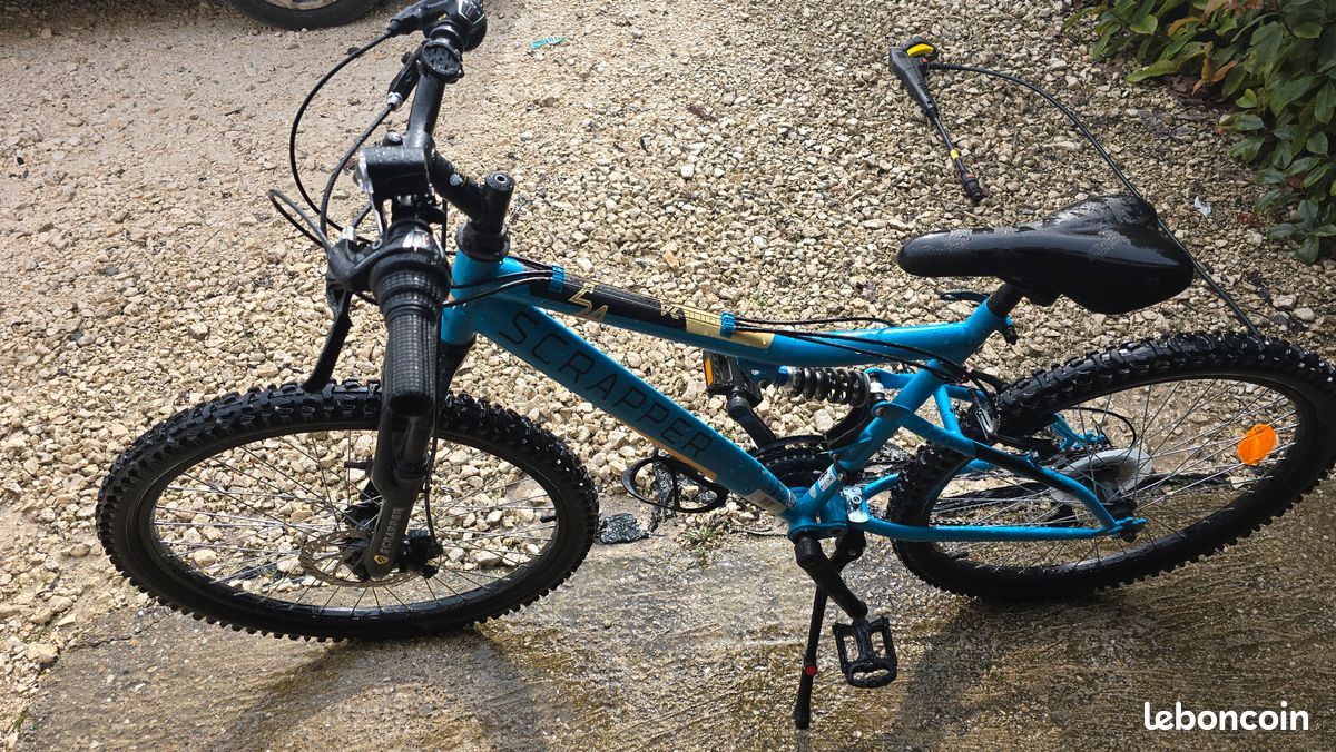VTT Vélo enfant VTT 24'' Tout suspendu Mixte 140/160