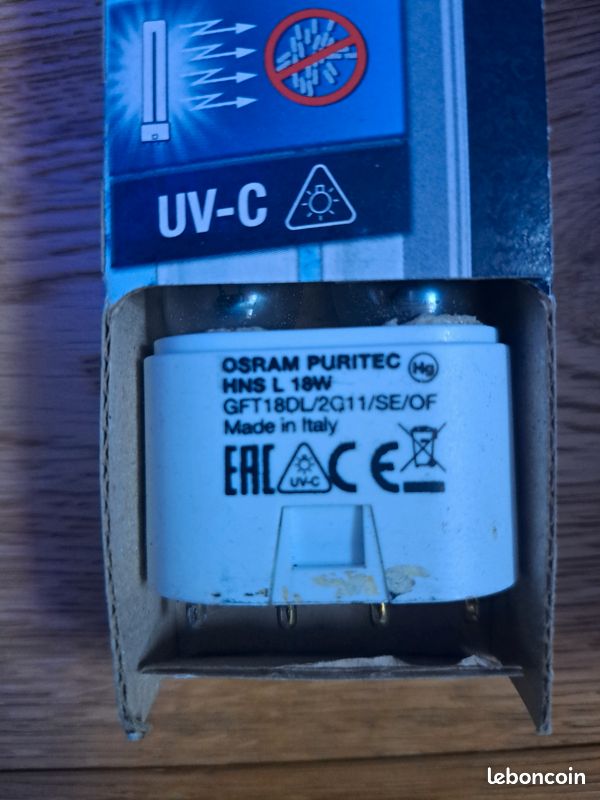 Lampe UV Néon Philips 18W En U - Neuve Sous Blister