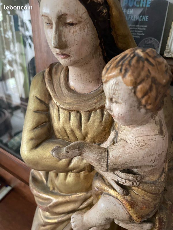 Fratelli Bonella - Tableau En Bois Moulé Style Vintage Vierge Del Bosco 19x24 Cm - Fabriqué En Italie