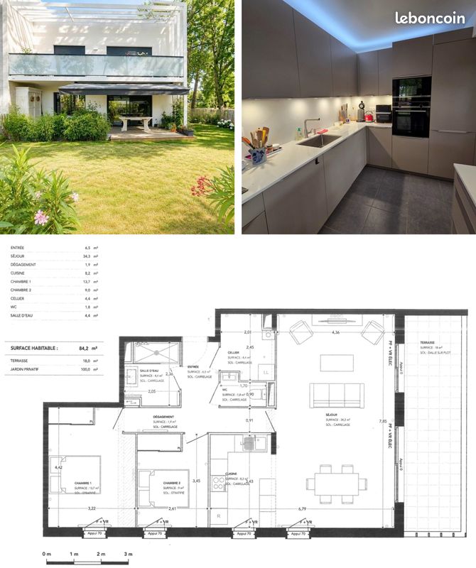 Appartement 3 pièces 84 m² · à Pessac · 84 m² · 380 000 €