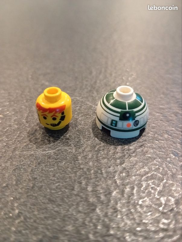 2 têtes figurines lego (image 1)