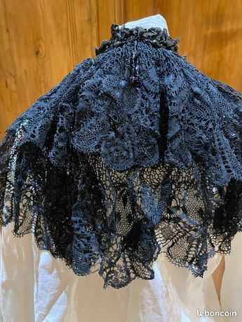 Collier Perles De Jais Noir – Longueur 62 Cm – Vintage Et élégant