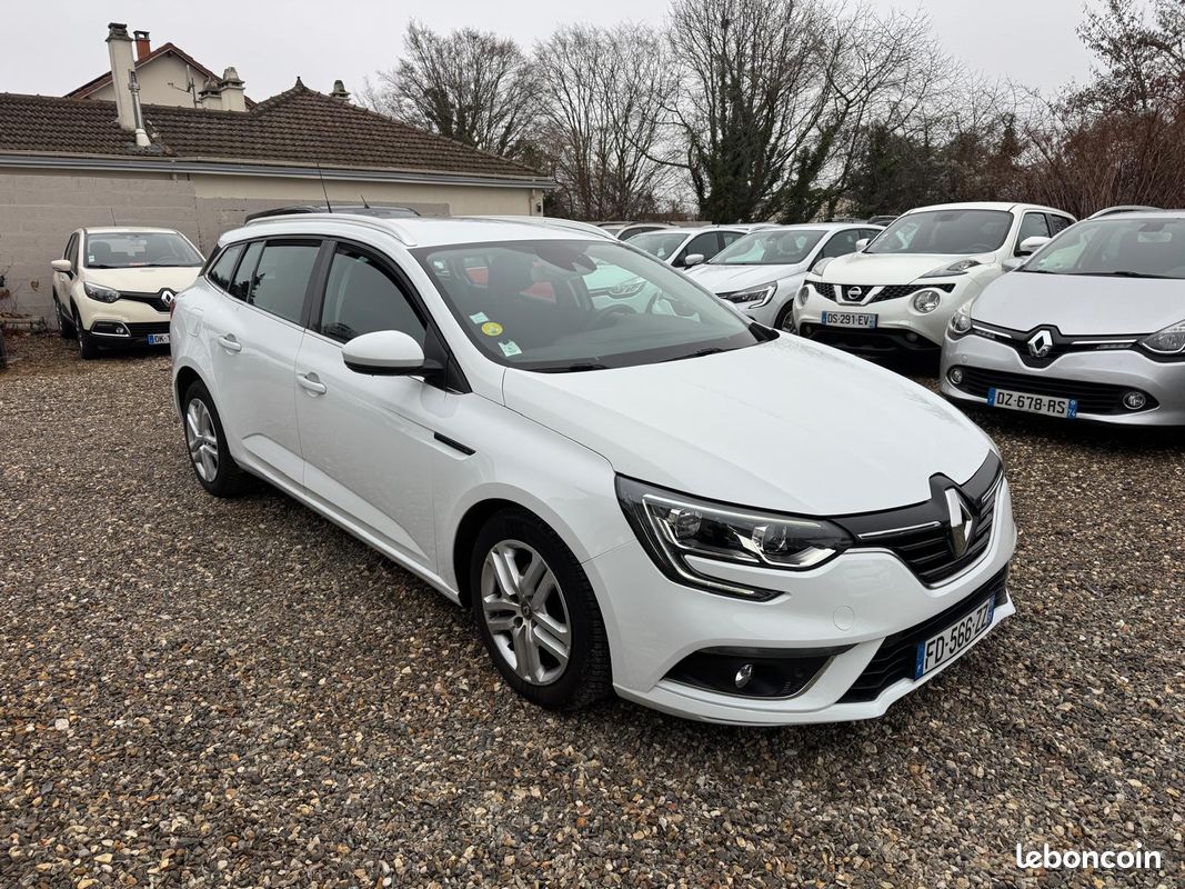 Renault Mégane IV Estate Blue DCI 115 EDC Business - Historique d'entretien - Garantie 12 mois - Distribution neuve - Radar AV/AR - Apple CarPlay - Ouverture ss clé (image 1)