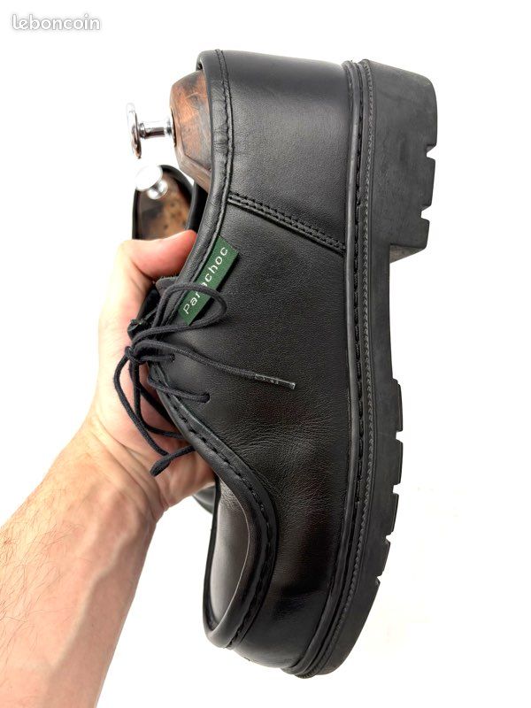 Derbies Bourget Parachoc Femme Cuir Noir 5UK – 38FR 🇫🇷 (image 7)