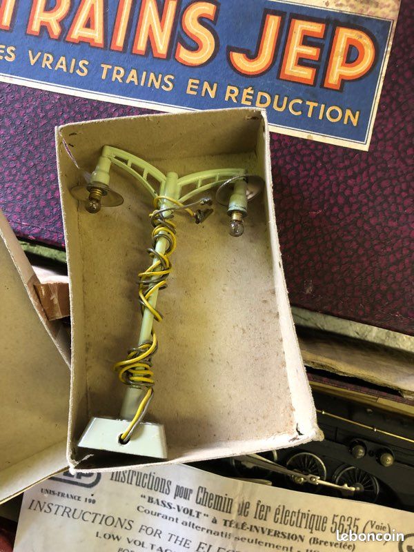 COFFRET TRAIN JEP O ÉLECTRIQUE SÉRIE 59 BON ÉTAT LA LOCO