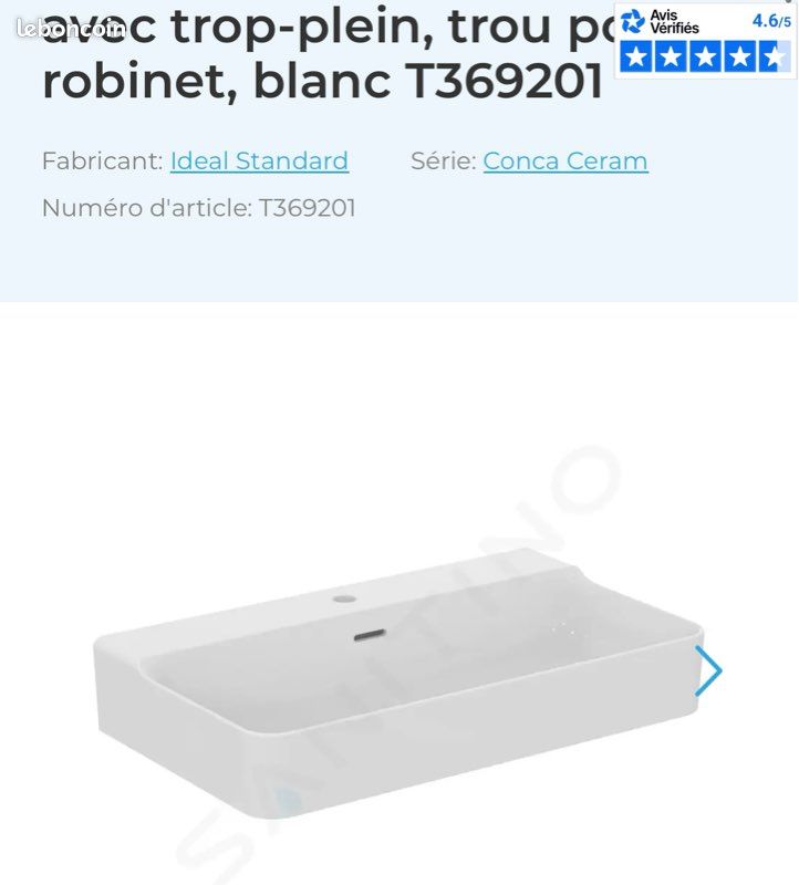 Lavabo idéal standard (image 1)