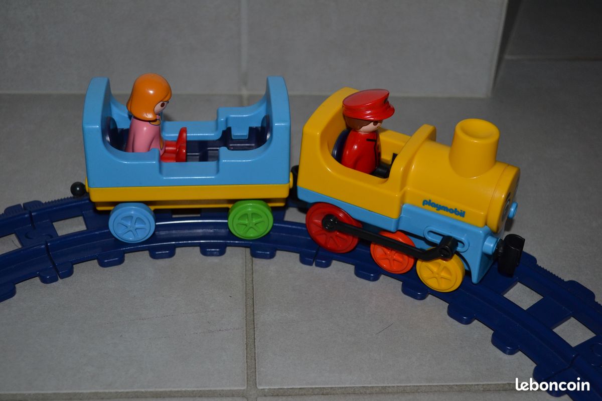 Train Playmobil 1 2 3 - TBE (image 1)