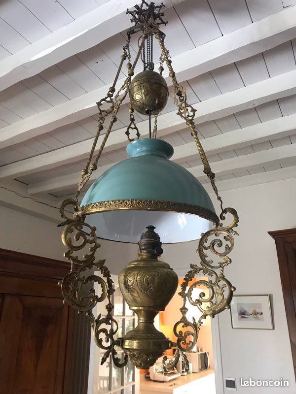 Lustre ancien opaline (image 5)