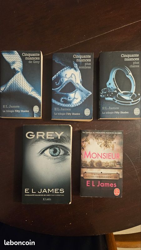 5 Livres : 50 nuances de Grey, Grey et Monsieur (image 1)