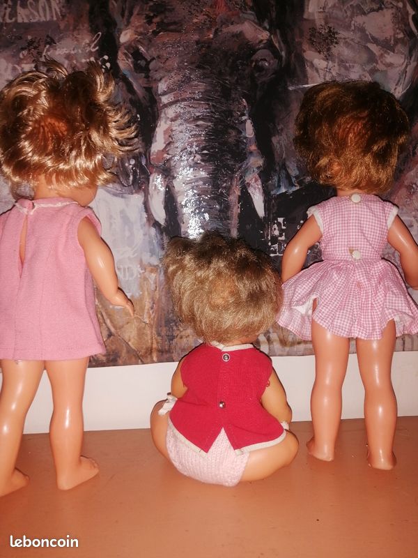 Lot de 3 poupées vintage Bella dont Zouly - Jeux & Jouets
