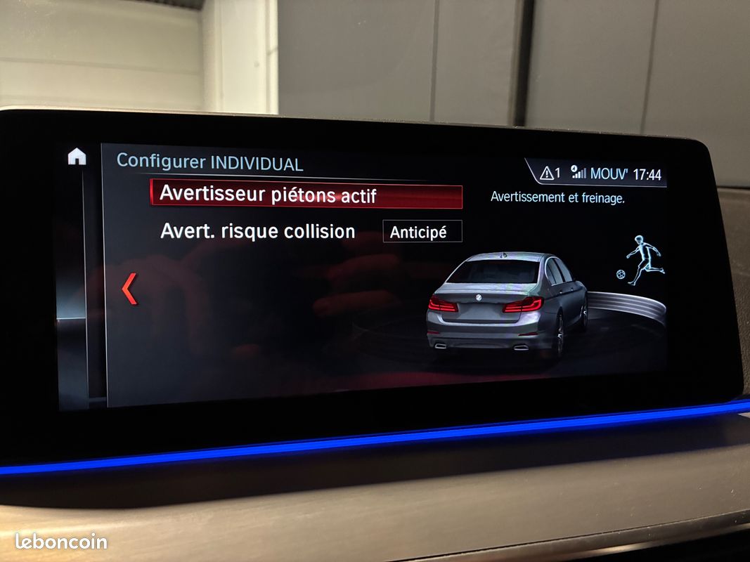 BMW SERIE 5 G30 2.0 530 E IPERFORMANCE 252H 185 PHEV HYBRID LUXURY - CARPLAY - SIEGES AV ELEC CHAUFFANTS - CUIr (image 28)