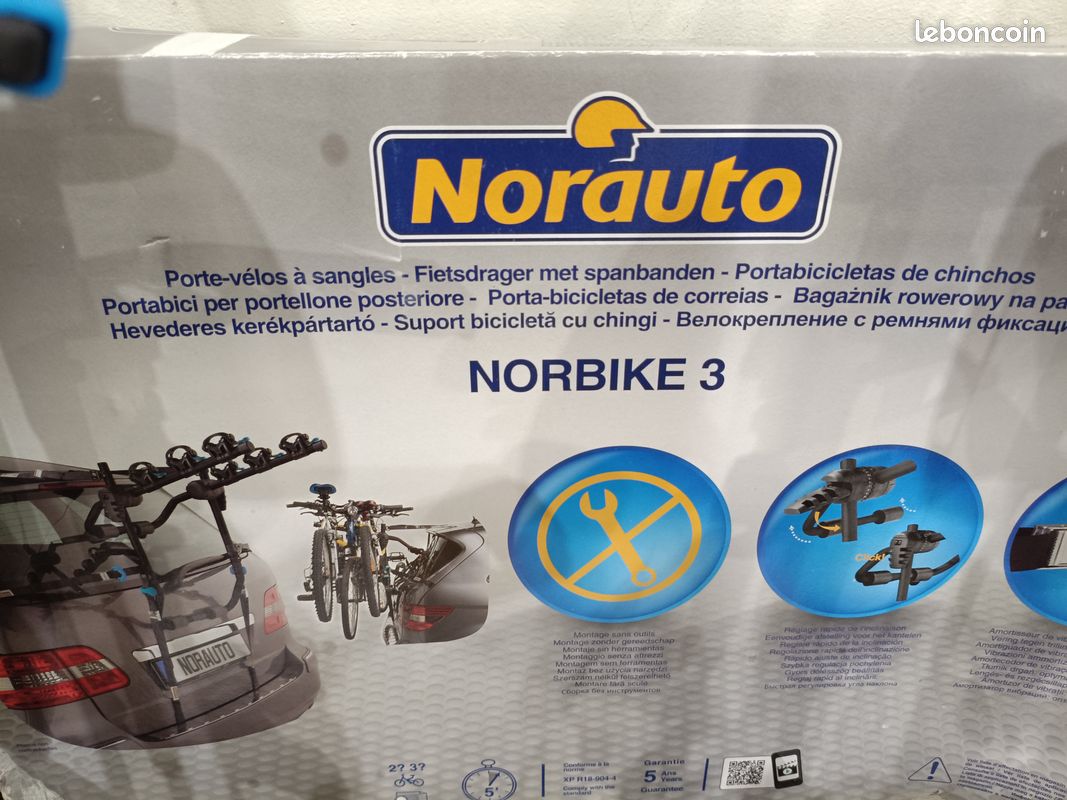 Vélo Norauto Norbike Porte Velo Norbike 3r Porte Vélo 3P NORAUTO