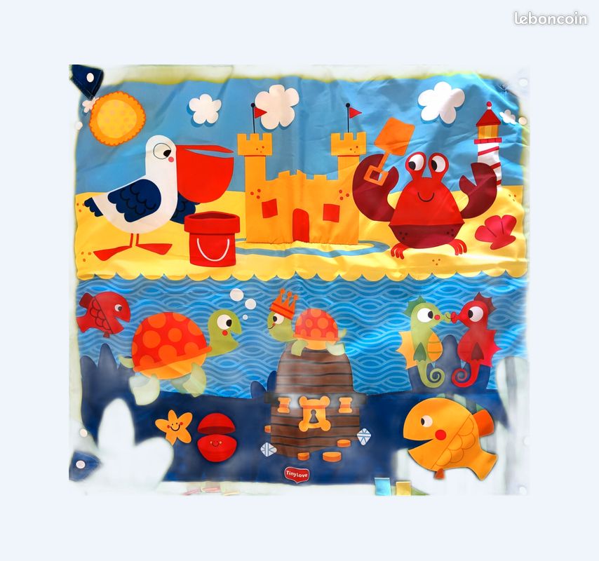 Tapis de jeu bleu (image 1)