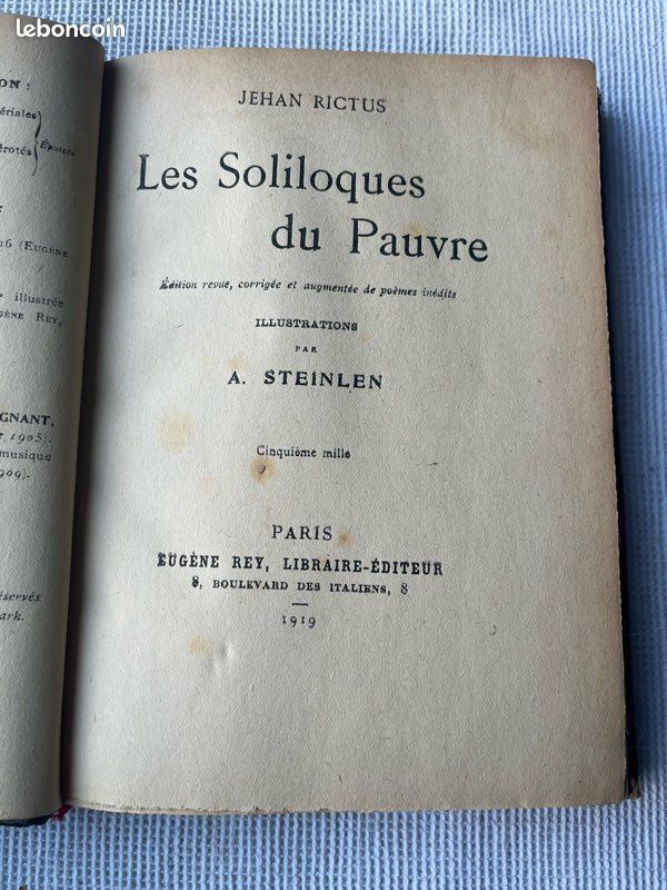 Les soliloques du pauvre (Éd.1897) ed.1897 - broché - Jehan Rictus
