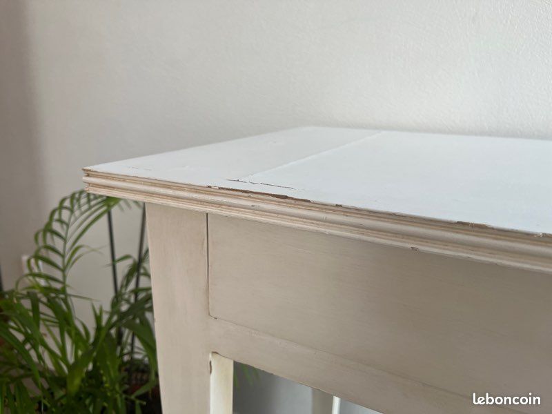 Ancienne petite table bois patiné / bureau / table d’appoint (image 9)