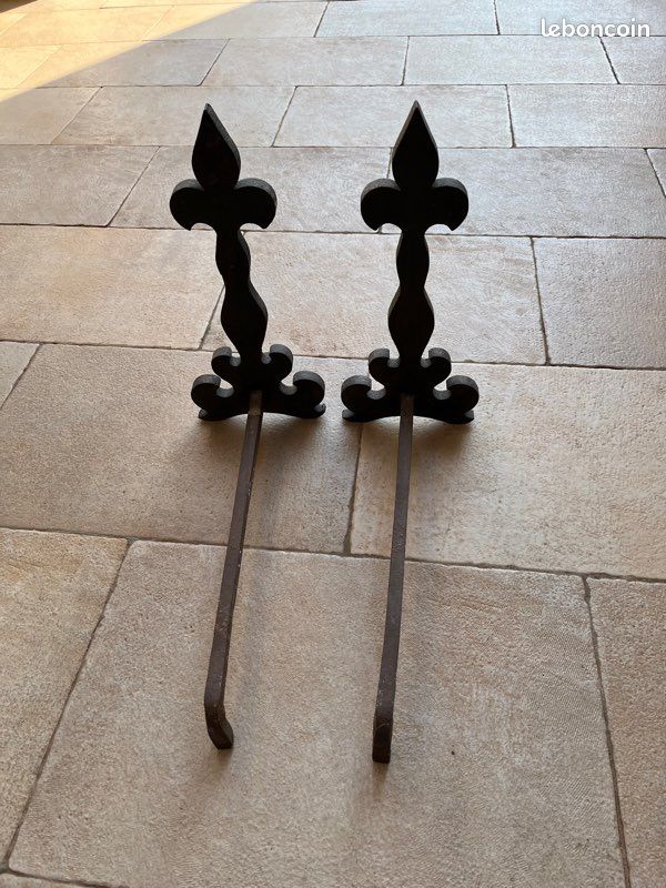 2 Chenets fer forgé (image 1)