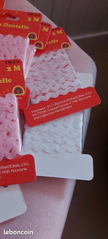 Lot de 35 paquets de galons rose neufs (image 2)