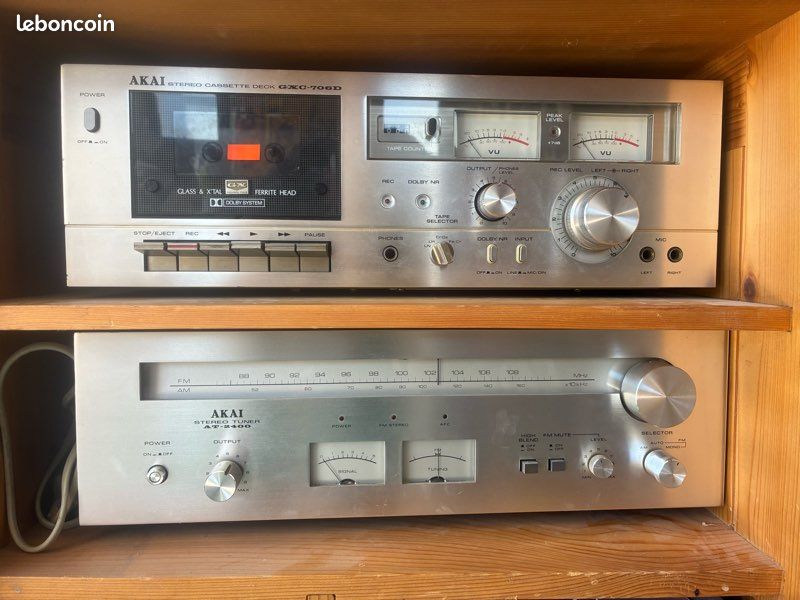 CHAÎNE HIFI VINTAGE Akai AC-M75 Platine CD k7 Tuner Ampli Télécommande Antenne EUR 60,00