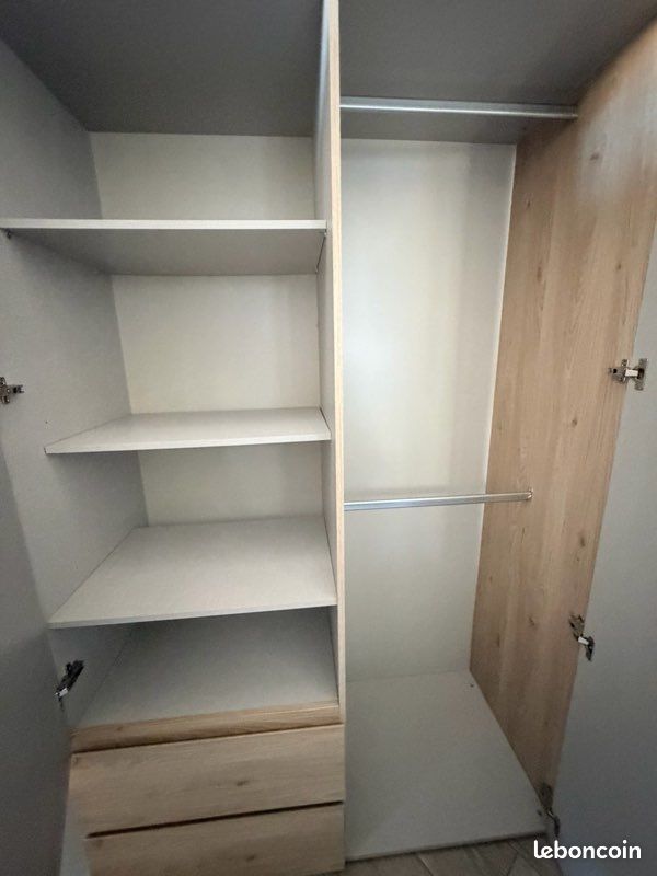 Armoire 3 portes + 2 tiroirs mosaik – chêne (image 3)