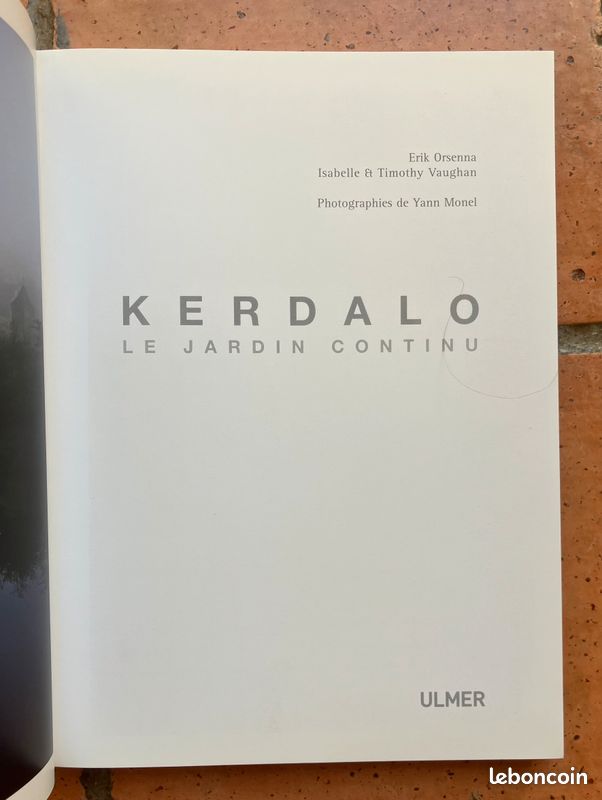 Kerdalo, le jardin continu – Erik Orsenna – État neuf – Beau livre illustré (image 5)