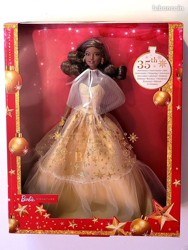 Gown Barbie Noel Brune Holiday Barbie 2018 Brune 2018 Holiday