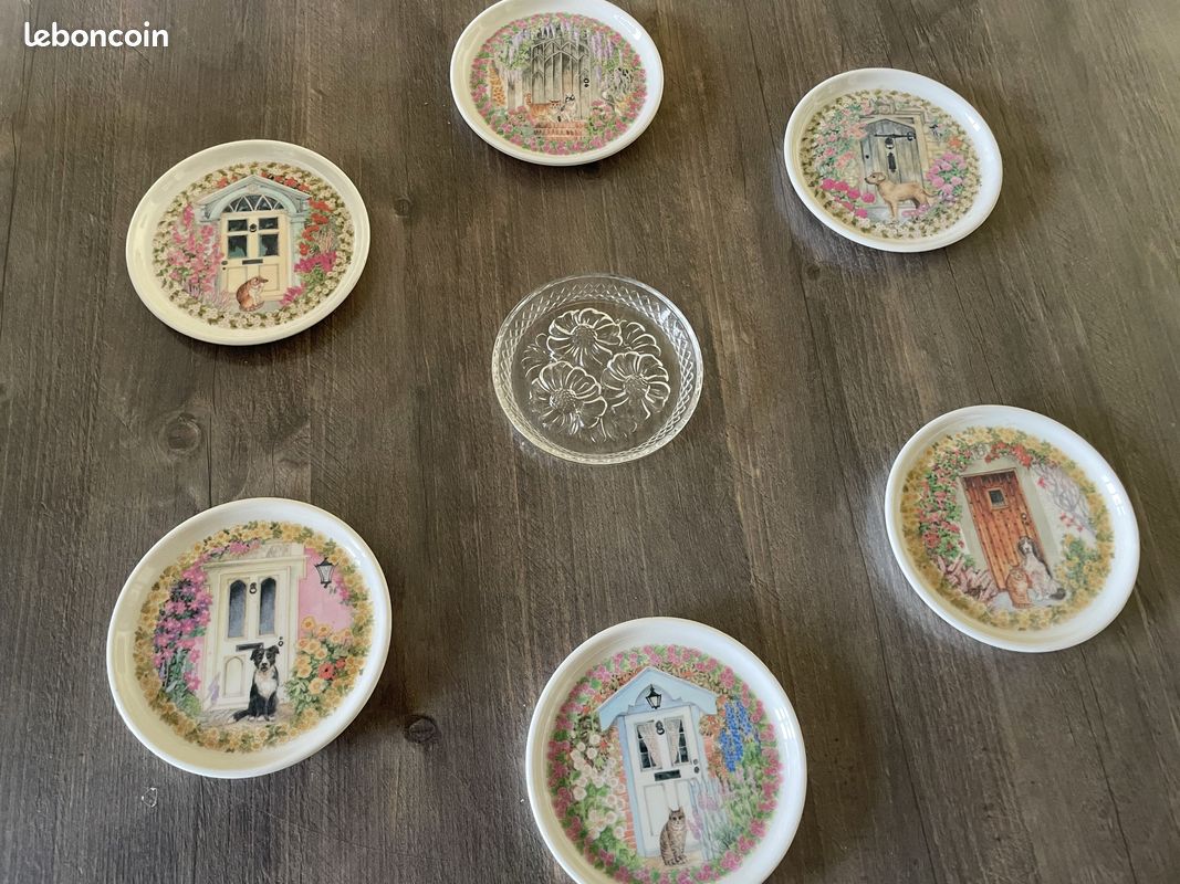 Lot de 6 coupelles saint jacques en porcelaine Tradition CNP