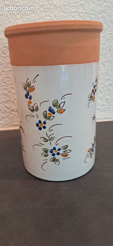 Seau à vin en terre cuite émaillée (image 2)