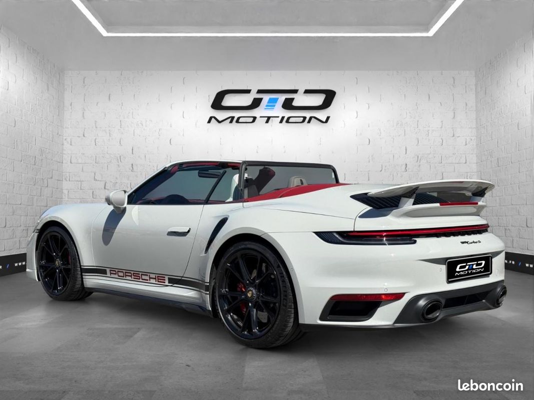 PORSCHE 911 992 Turbo S Cabriolet Exclusive Kreide/Lift/Burmester 3.8i 650 PDK (image 2)