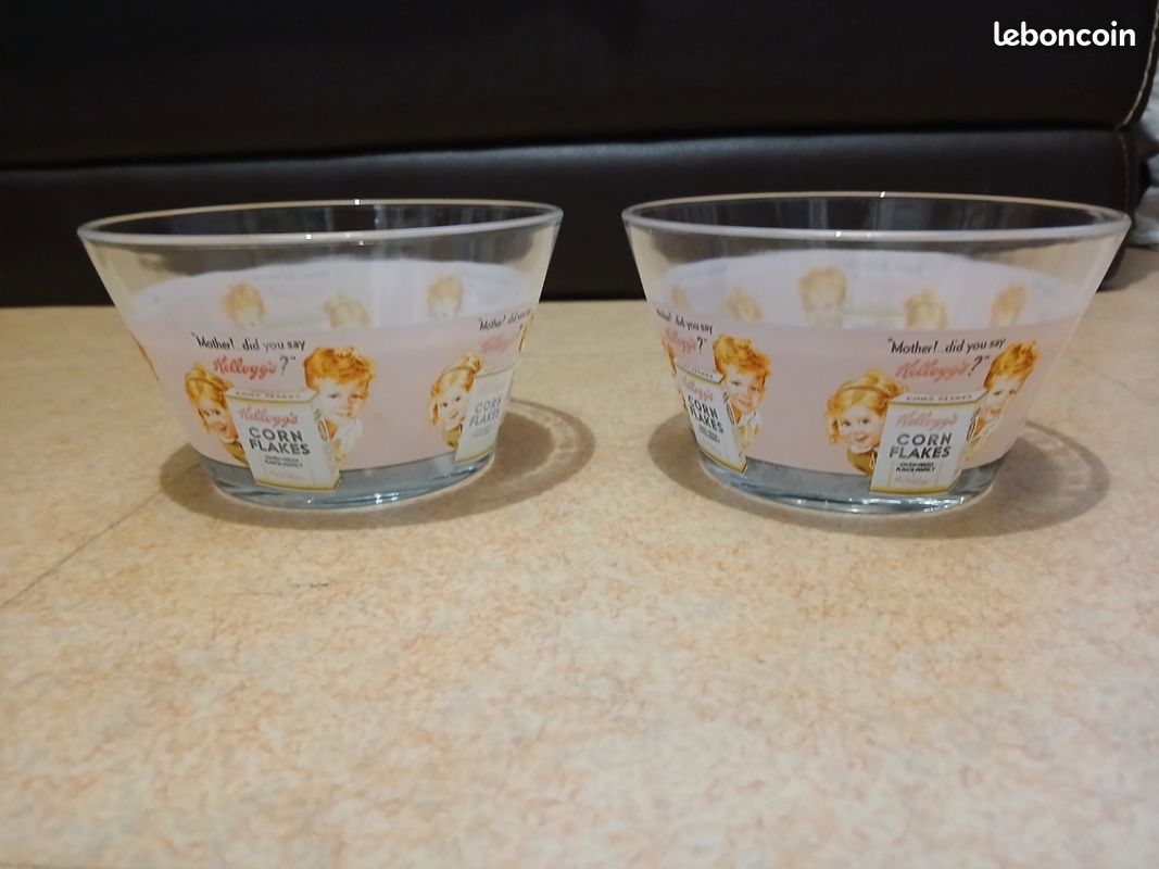 Bol Plat En Verre Vintage Glcoloc USA – Punch Bowl Transparent (occasion)