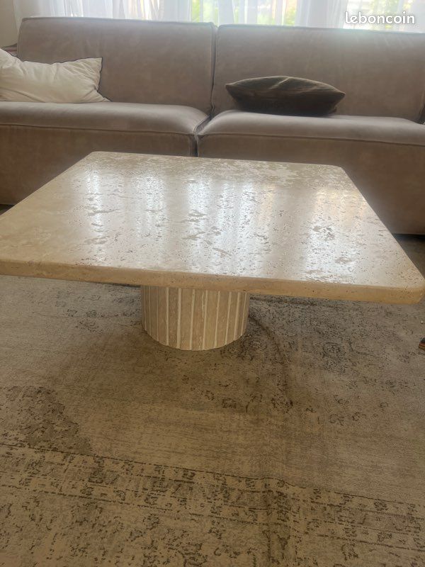 Table basse travertin (image 1)