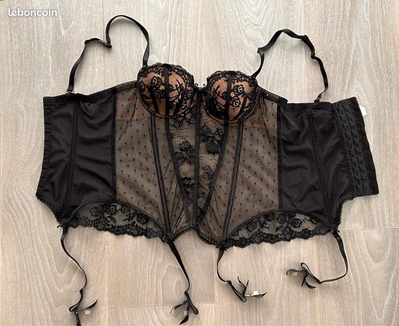 Lace Aubade Guepiere Guêpière Bustier AUBADE, Porte Jarretelles