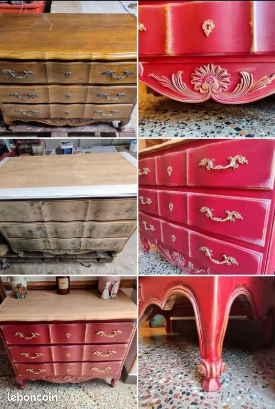 (Vendue) Commode arbalète Louis XV (image 4)