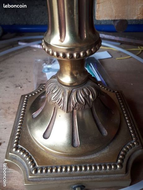 Lampe/pied de lampe ancien/vintage métal (image 3)