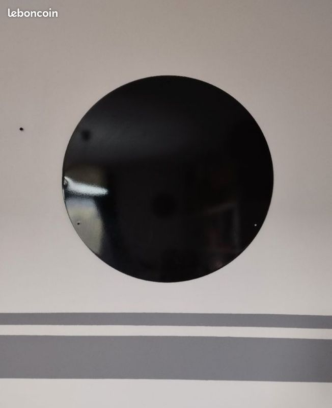 Tableau rond aimanté métal noir laqué Ikea (image 2)