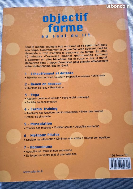 Livre Objectif forme au saut du lit Éd Solar (image 3)