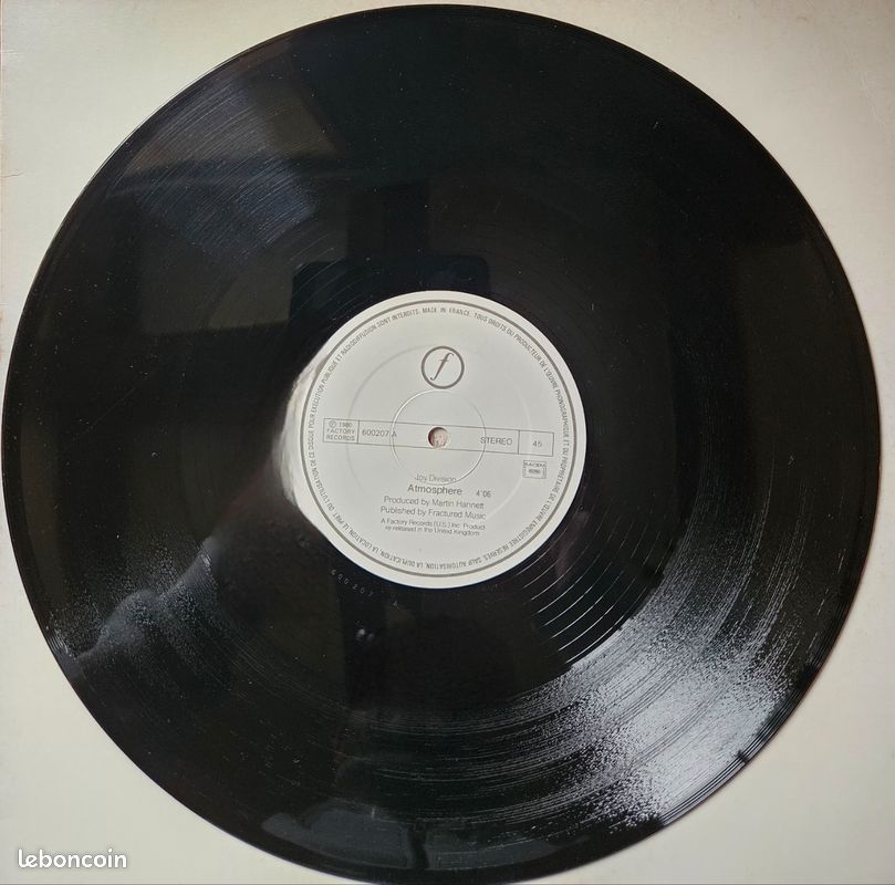 VINYLE - Joy Division - She ́s Lost Control - Atmosphere - Original 1980 - (image 7)