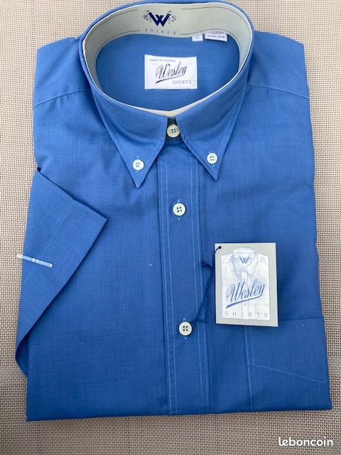 Chemise Manches Courtes Imprimé Fantaisie Bleu Pioneer Homme - 2550452-bleu00