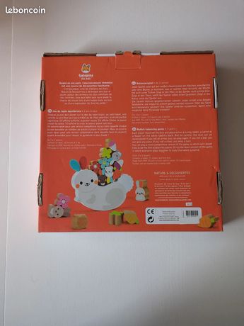 Jeu D'équilibre En Bois Lapin - Jeu éducatif Vintage - Occasion