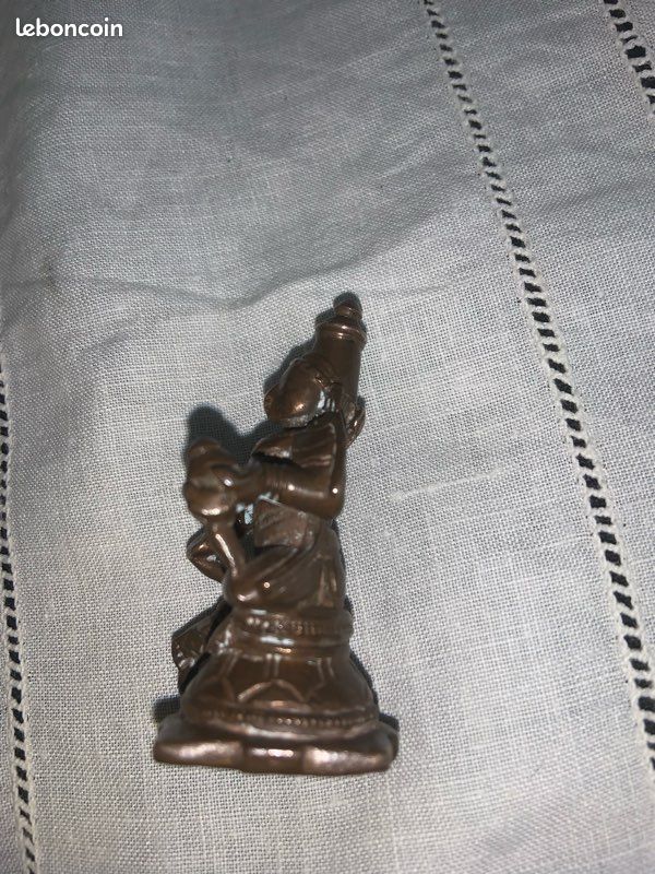 Ancien petit bronze divinité indienne (image 8)