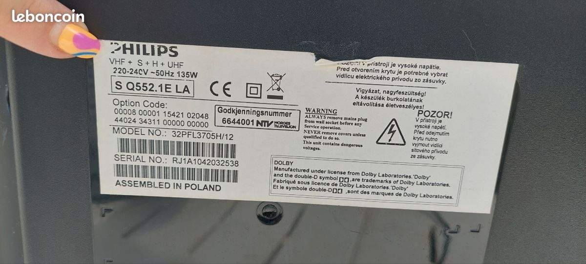 Vends téléviseur PHILIPS (image 2)