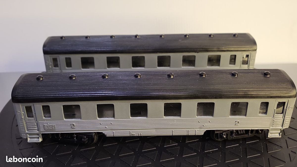 Voiture Voyageurs SNCF Ferhobby 2ème Classe 7110 - Échelle HO, Métal, Collection