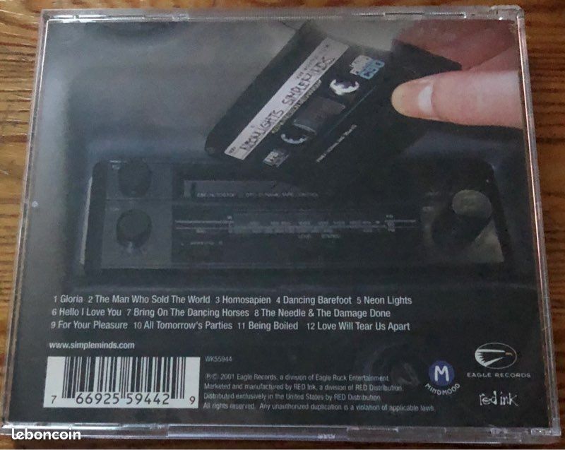 Album cd, simple minds, neon lights (image 2)