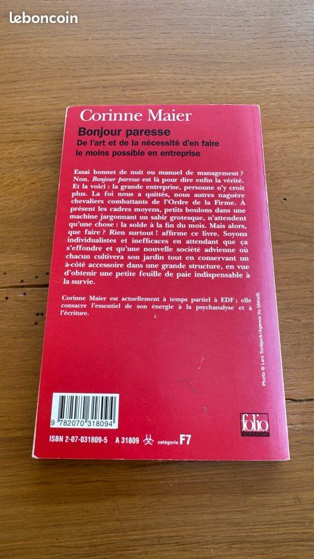 Livre Bonjour paresse - Corinne Maier (image 2)